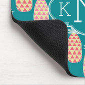 Monogramm des Ananas-Gekritzel-Muster-| Mousepad (Ecke)