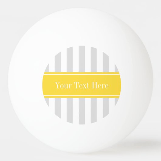 Monogramm des Ananas, grau, weiß Streifen Tischtennisball (Vorderseite)