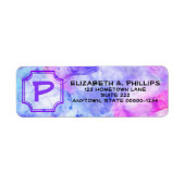 Monogramm des Anfangsbuchstabens über das pastellf (Vorne)