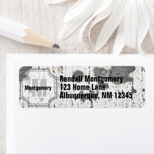 Monogramm des Anfangsbuchstabens | White Aspen Tre (Insitu)