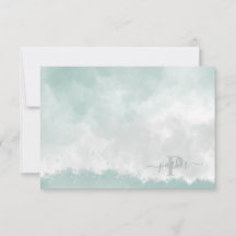 Monogramm des Anfangsnamens "Grüne Wasserfarbe"