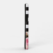 Monogramm des blorfarbenen Schwarzen und Weißen St Case-Mate iPhone Hülle (Hinten/Rechts)