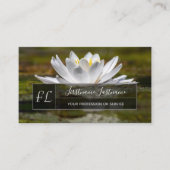 Monogramm des Blume für geistige Gesundheit Visitenkarte (Vorderseite)