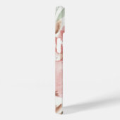 Monogramm des Blumenmusters Case-Mate iPhone Hülle (Rückseite / Rechts)