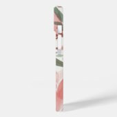 Monogramm des Blumenmusters Case-Mate iPhone Hülle (Rückseite / Links)