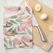 Monogramm des Blumenmusters Geschirrtuch (Viertel Falte)