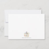 Monogramm des blutdrucksenkenden Wappen Personalis Mitteilungskarte (Vorderseite)