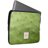Monogramm des botanischen tropischen grünen Fotos Laptopschutzhülle (Vorne Rechts)