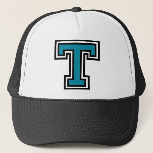 Monogramm des Buchstabe-"T" Truckerkappe (Vorderseite)