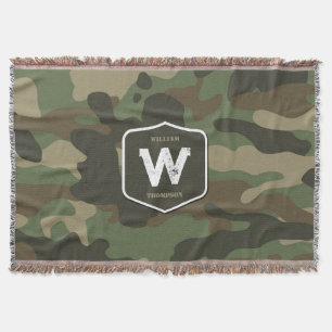 Monogramm des Camouflage Green Camouflage Arms Decke