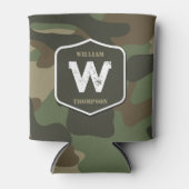 Monogramm des Camouflage Green Camouflage Arms Dosenkühler (Vorderseite)