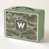 Monogramm des Camouflage Green Camouflage Arms Metall Brotdose (Rückseite)