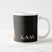 Monogramm des Cat-Fotos meiner Liebe Jumbo-Tasse (Rechts)