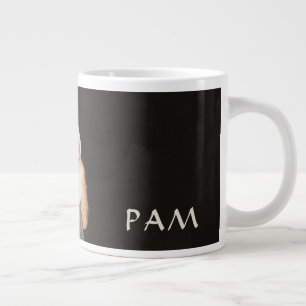 Monogramm des Cat-Fotos meiner Liebe Jumbo-Tasse