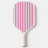 Monogramm des Country Club mit rosa und weißen Str Pickleball Schläger (Rückseite)