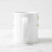 Monogramm des Dragonfly-Designs Jumbo-Tasse (Rückseite)