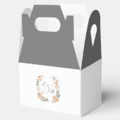 Monogramm des eleganten Sage Green Floral Garden Geschenkschachtel (Geöffnet)