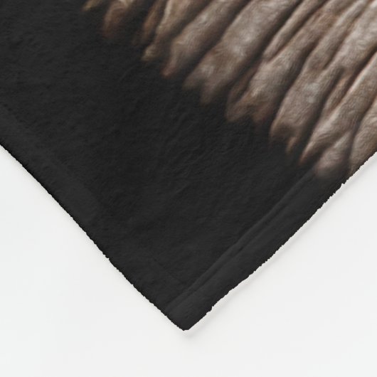 Monogramm des Elephant-Fotos Fleecedecke (Ecke)