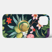 Monogramm des exotischen tropischen Paradieses Case-Mate iPhone Hülle (Rückseite (Horizontal))