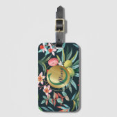 Monogramm des exotischen tropischen Paradieses Gepäckanhänger (Vorderseite Vertikal)