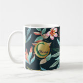 Monogramm des exotischen tropischen Paradieses Kaffeetasse (Links)