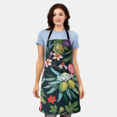 Monogramm des exotischen tropischen Paradieses Schürze (Getragen)
