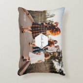 Monogramm des Foto-Albums für benutzerdefinierte C Dekokissen (Vorderseite(Vertikal))