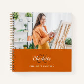 Monogramm des Fotos Orange im Sketchbook Notizblock (Vorderseite)