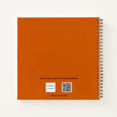 Monogramm des Fotos Orange im Sketchbook Notizblock (Rückseite)