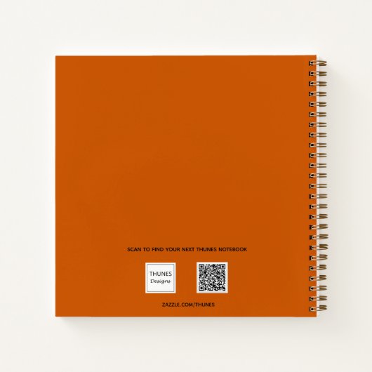 Monogramm des Fotos Orange im Sketchbook Notizblock (Rückseite)