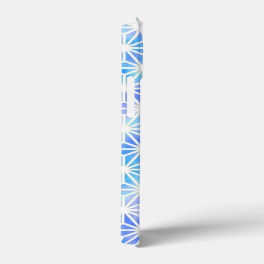 Monogramm des geometrischen Eisgitters Case-Mate iPhone Hülle (Rückseite / Rechts)