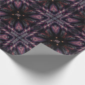 Monogramm des gotischen Vampirs Geschenkpapier (Ecke)