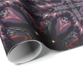 Monogramm des gotischen Vampirs Geschenkpapier (Rolleneckpunkt)