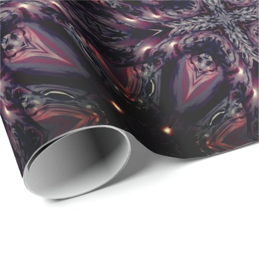 Monogramm des gotischen Vampirs Geschenkpapier (Rolleneckpunkt)