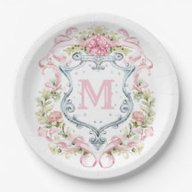 Monogramm des grandmillennialen Wappen | Bridal