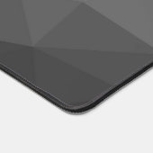 Monogramm des grauen Gradient Geometric Mesh Patte Schreibtischunterlage (Ecke)