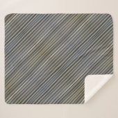 Monogramm des grauen Smokey-Monochromatischen Diag Sherpadecke (Vorderseite (Horizontal))