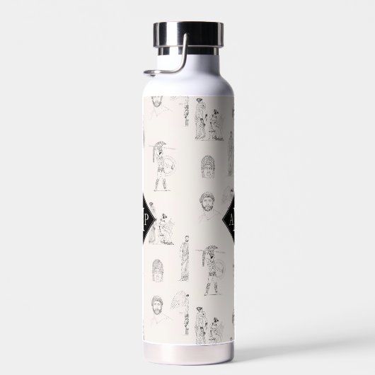 Monogramm des griechischen Geschichtsmusters des a Trinkflasche (Rechts)