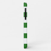 Monogramm des grünen und rosa Streifen Case-Mate iPhone Hülle (Hinten/Links)