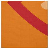 Monogramm des hellen roten Herzens Stoff (Muster)