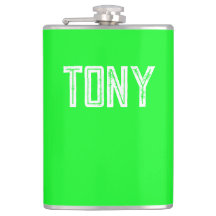 Monogramm des Individuellen Namens mit grünem Neon