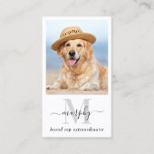 Monogramm des Influenza-Monogramms für das benutze Visitenkarte (Vorderseite)