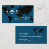 Monogramm des internationalen Agenten Visitenkarte (Vorne/Hinten)