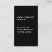 Monogramm des Metzgermessers Visitenkarte (Rückseite)