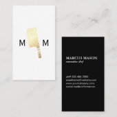 Monogramm des Metzgermessers Visitenkarte (Vorne/Hinten)