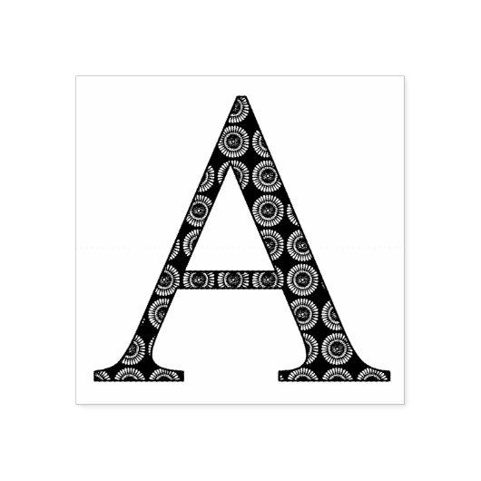 Monogramm des mittelalterlichen Damaskus Letter A Gummistempel (Prägung)