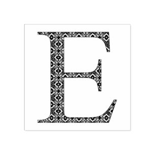 Monogramm des mittelalterlichen Damaskus Letter E Gummistempel