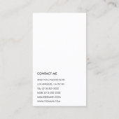 Monogramm des modernen Beruflichen Innendesigners Visitenkarte (Rückseite)