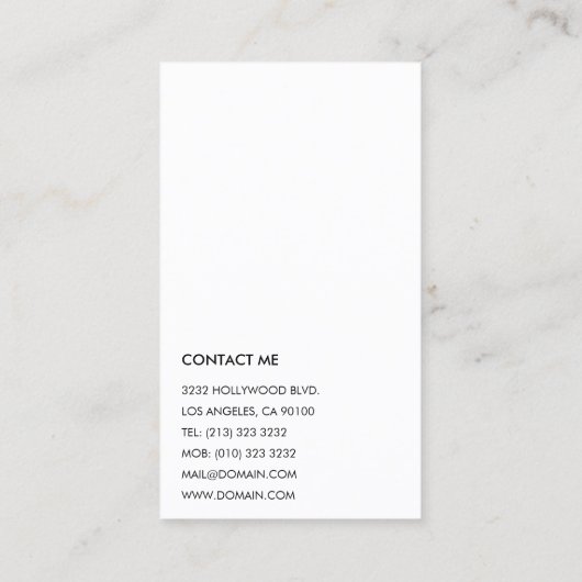 Monogramm des modernen Beruflichen Innendesigners Visitenkarte (Rückseite)