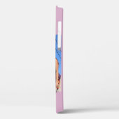 Monogramm des modernen Besties-Fotos | Pink Case-Mate iPhone Hülle (Rückseite / Links)